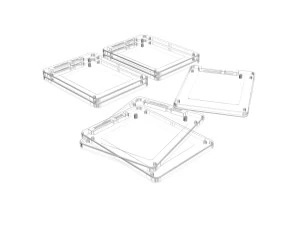 Apacer Solid State Drives Set 3D Model