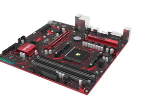 Placa-m&atilde;e Asus AMD AM4 Prime EX-A320M Modelo 3D