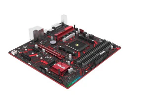 Placa-m&atilde;e Asus AMD AM4 Prime EX-A320M Modelo 3D