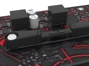 Asus AMD AM4 Prime EX-A320M Motherboard 3D Model