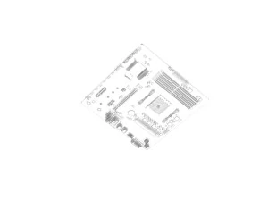 Placa-m&atilde;e Asus AMD AM4 Prime EX-A320M Modelo 3D