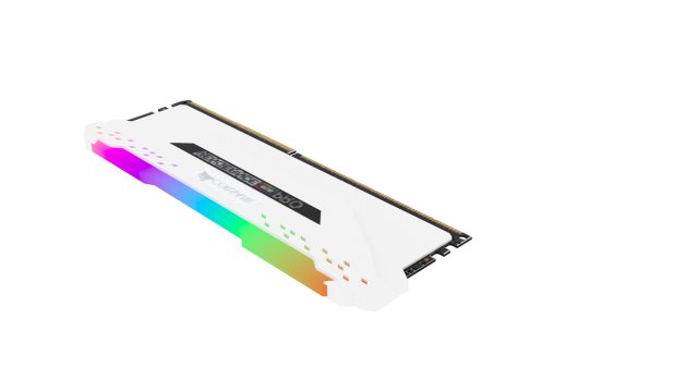 DDR4 SDRAM Memory Module 3D Model .c4d .max .obj .3ds .fbx .stl .blend 