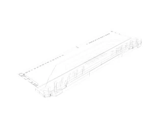DDR4 SDRAM Memory Module 3D Model