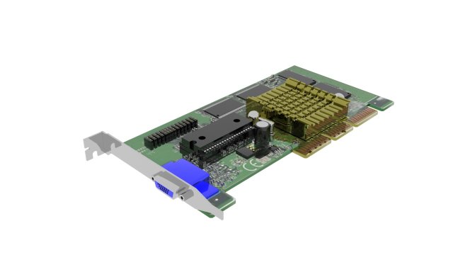 Video Card Modello 3D .c4d .max .obj .3ds .fbx .stl .blend 