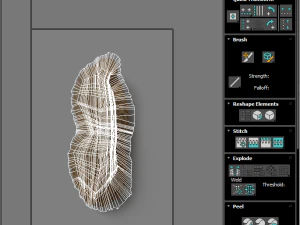 Unshelled Peanut 3D Model
