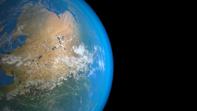 Pangea Earth 3D Model .c4d .max .obj .3ds .fbx .stl .blend 