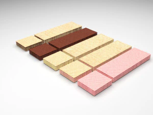 Waffelkeks-Set 3D Modell