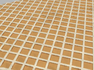 Wafer Biscuit Set 3D Model