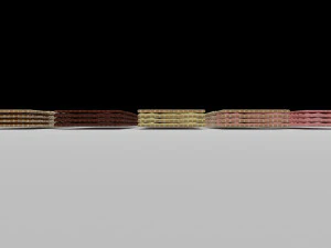 Wafer Biscuit Set 3D Model