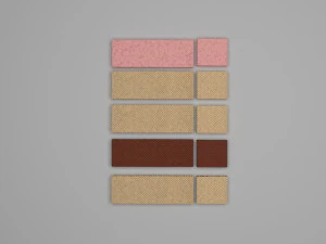 Wafer Biscuit Set 3D Model