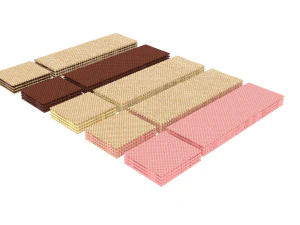 Wafer Biscuit Set 3D Model
