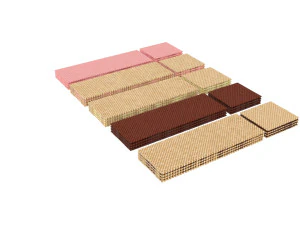 Wafer Biscuit Set 3D Model