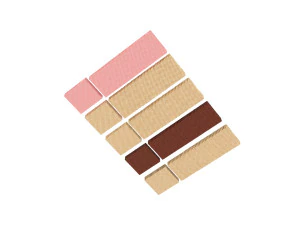 Wafer Biscuit Set 3D Model