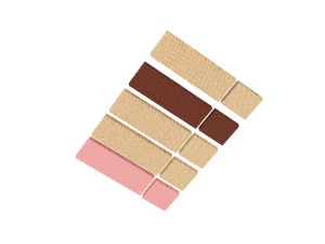 Wafer Biscuit Set 3D Model