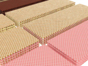 Wafer Biscuit Set 3D Model