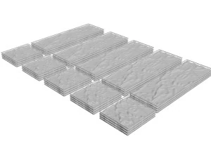 Wafer Biscuit Set 3D Model