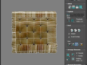 Square Cracker 3D Model