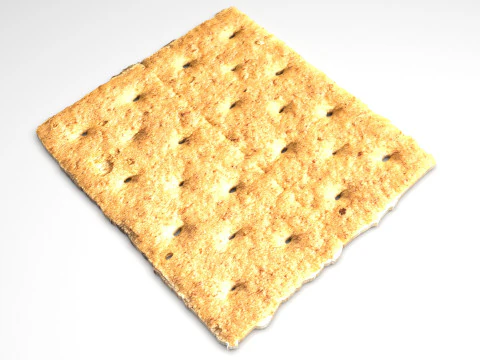 Biscoitos Graham Modelo 3D