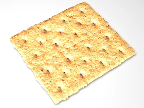 Biscoitos Graham Modelo 3D