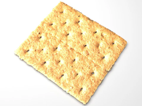 Biscoitos Graham Modelo 3D