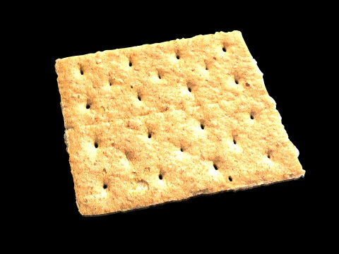 Biscoitos Graham Modelo 3D