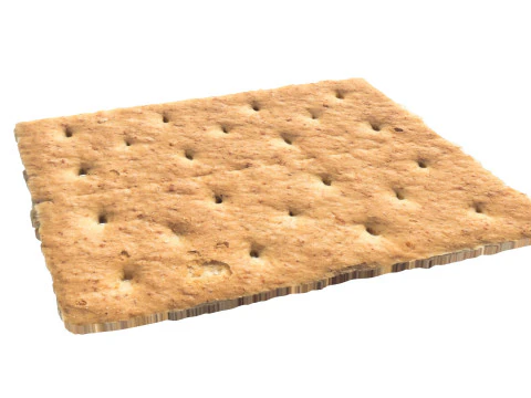 Biscoitos Graham Modelo 3D