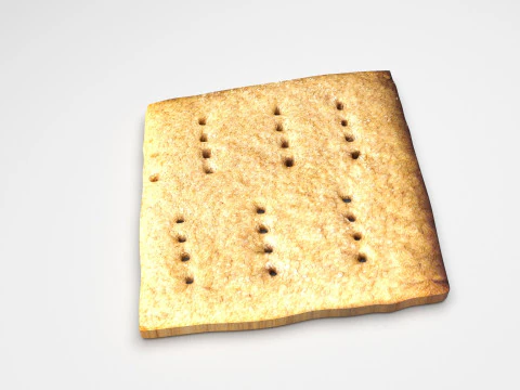 Biscoito Graham Modelo 3D