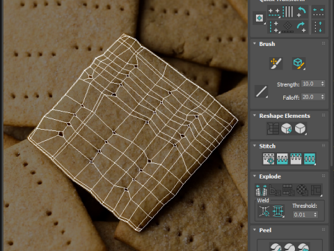 Graham Cracker 3D Model