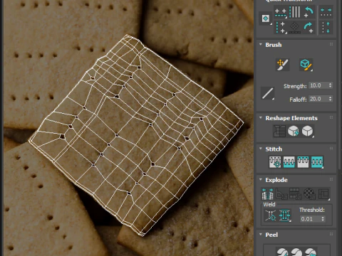 Graham Cracker 3D Model