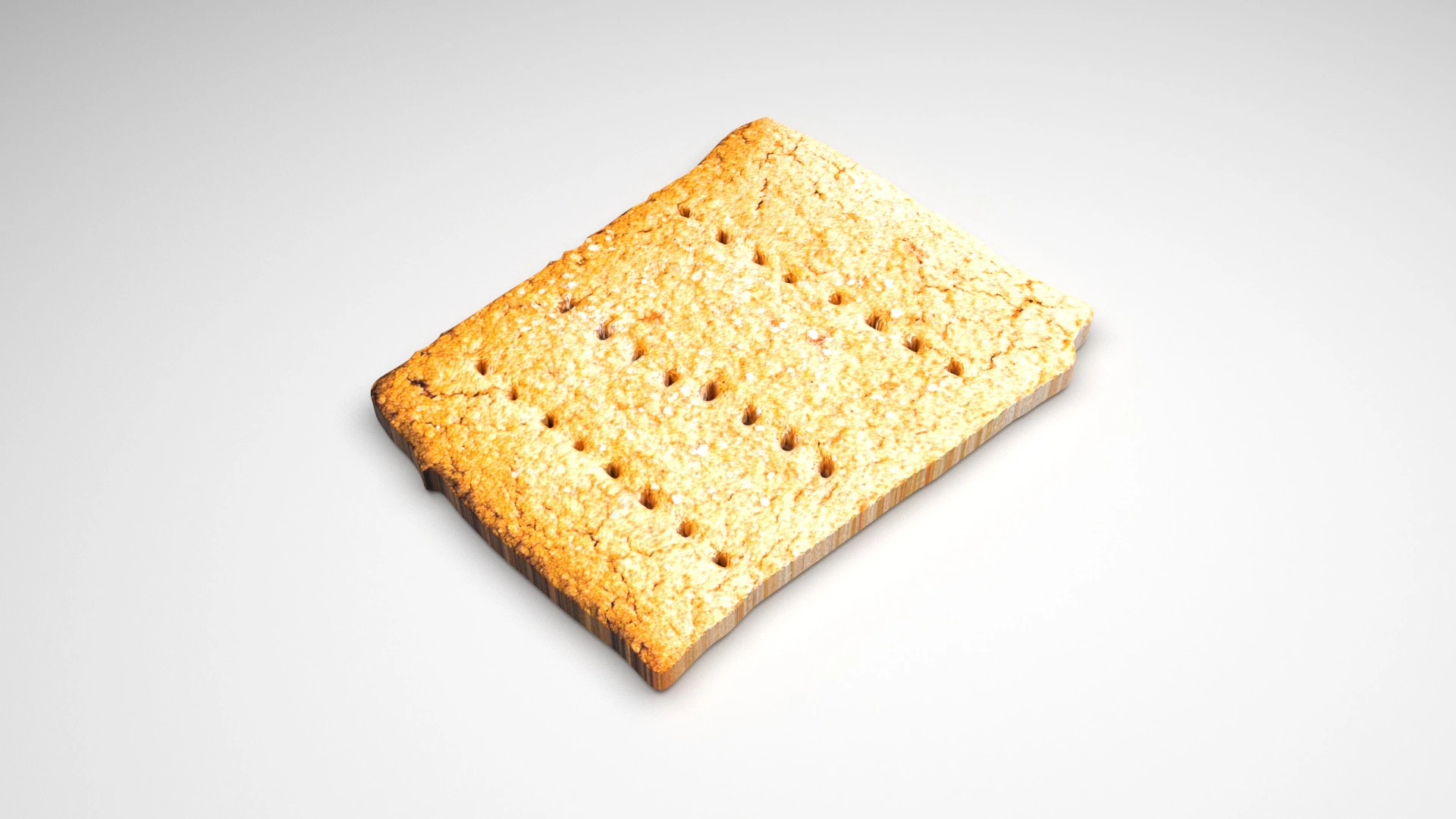 Gluten Free Graham Crackers 3D Model .c4d .max .obj .3ds .fbx .stl .blend 