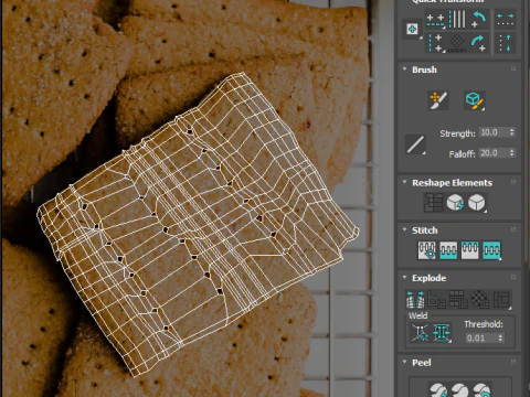 Gluten Free Graham Crackers 3D Model