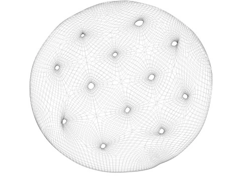 Cracker circolare Modello 3D