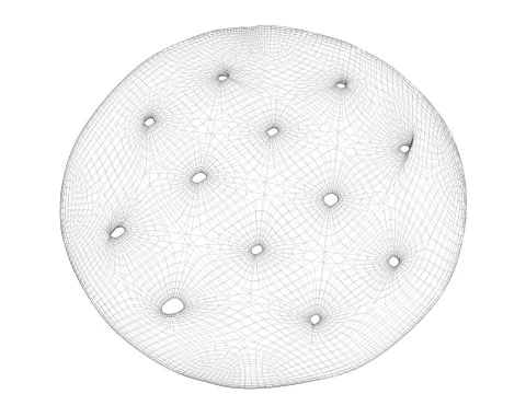 Cracker circolare Modello 3D