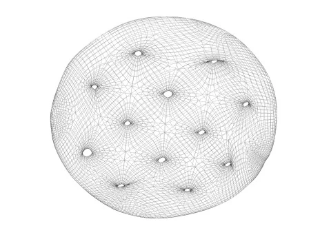 Cracker circolare Modello 3D