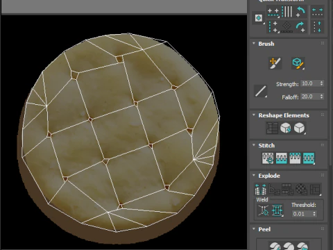 Cracker circolare Modello 3D