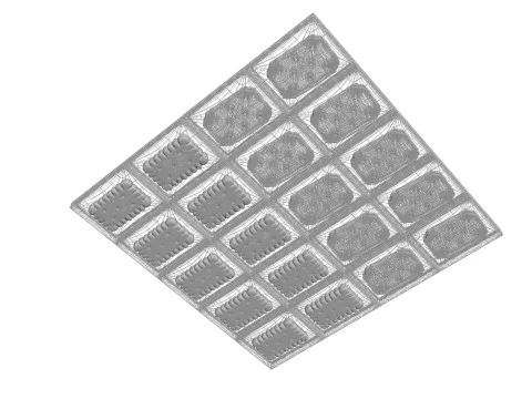 Chocolate Pieces With Mini Crackers 3D Model