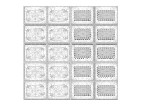 Chocolate Pieces With Mini Crackers 3D Model
