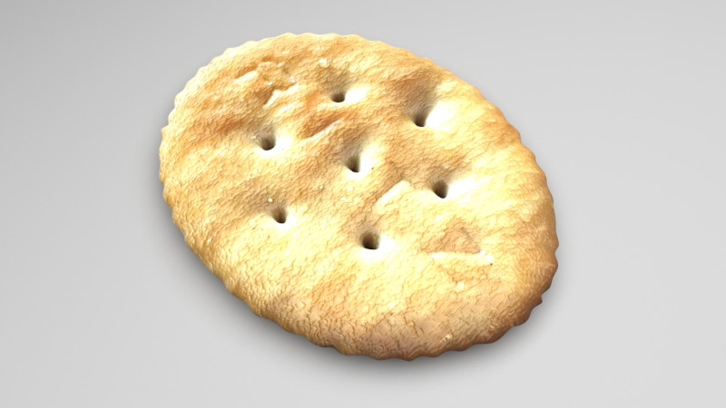 Oval Cracker 3D 모델 .c4d .max .obj .3ds .fbx .stl .blend 
