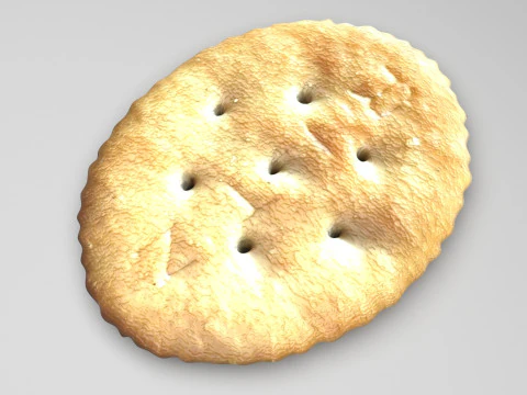 Oval Cracker 3D Model