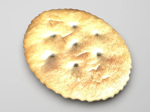 Oval Cracker 3D Model