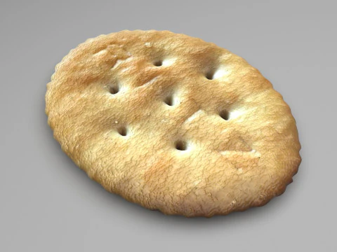 Oval Cracker 3D Model