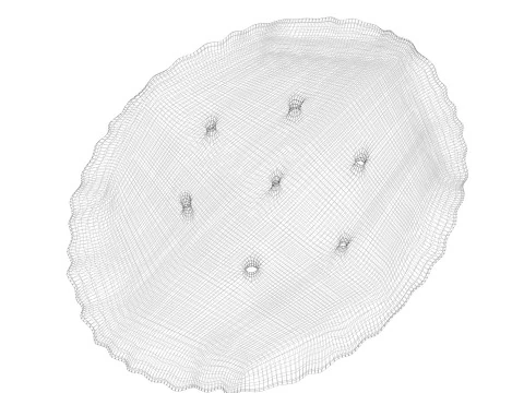 Oval Cracker 3D Model