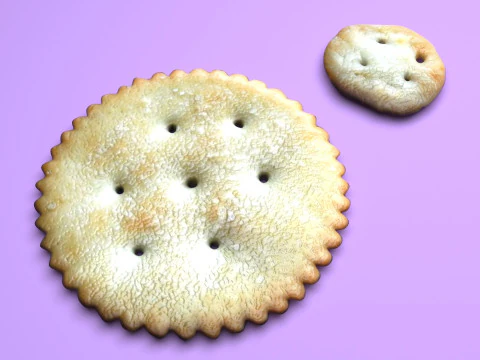 Biscoitos C&iacute;rculos Modelo 3D