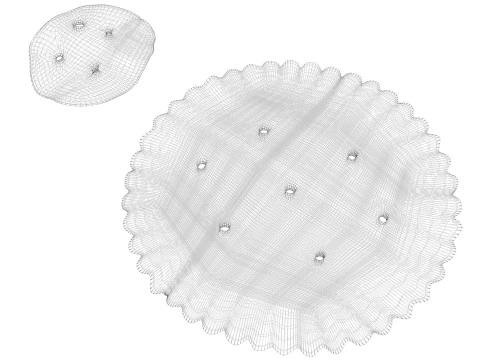 Biscoitos C&iacute;rculos Modelo 3D