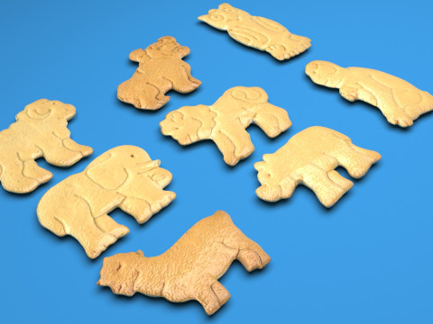 Animal Crackers Modello 3D