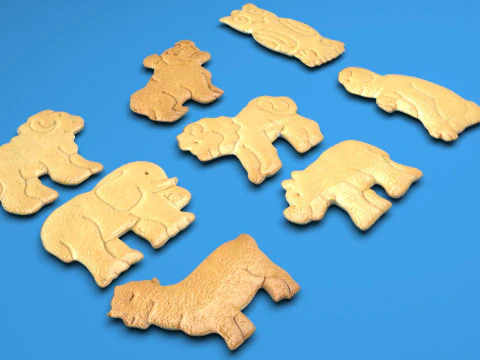 Animal Crackers 3D Model