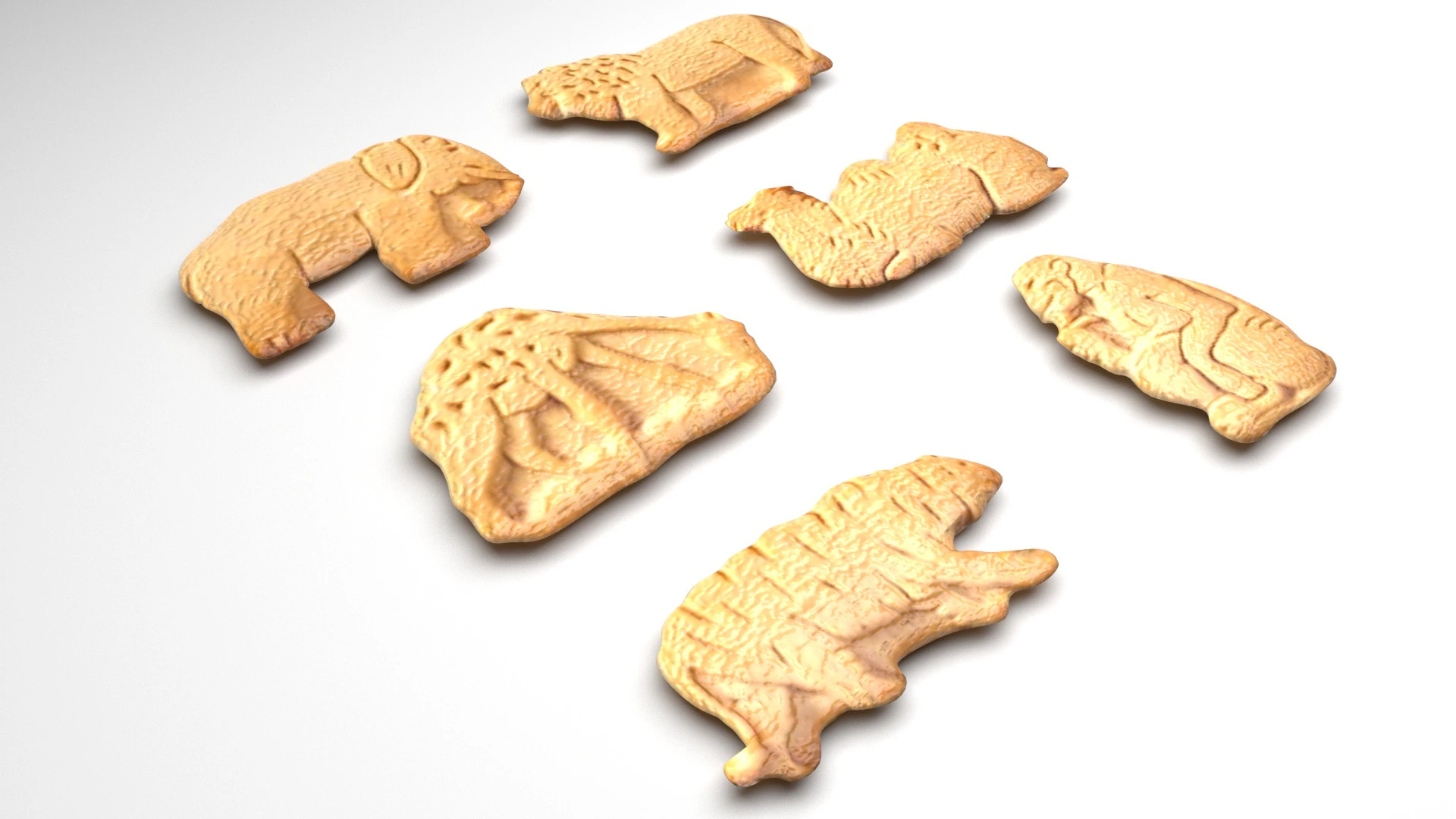 Animal Crackers 3D Model .c4d .max .obj .3ds .fbx .stl .blend 