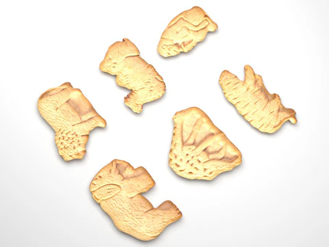 Animal Crackers 3D Model