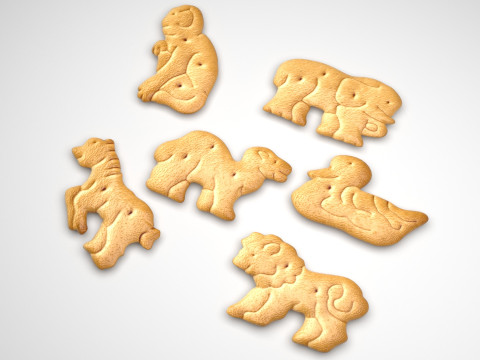 Animal Crackers Modello 3D