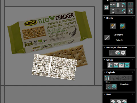 Biscoito Bio Modelo 3D